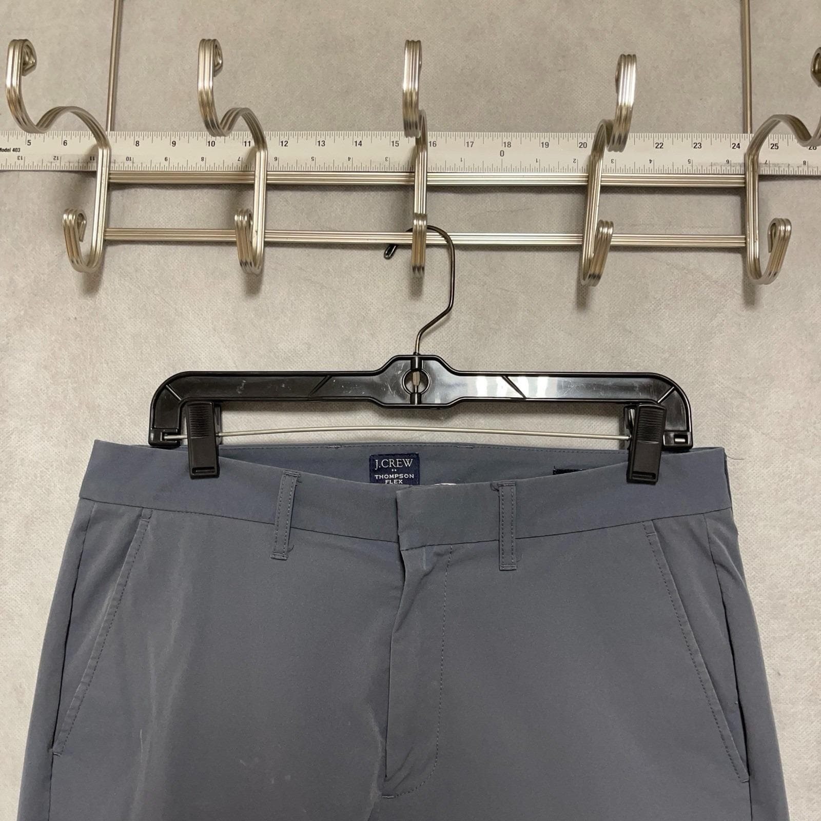 J Crew Pants Men 32x30 Gray Blue Thompson Flex Tapered Tech Golf Performance